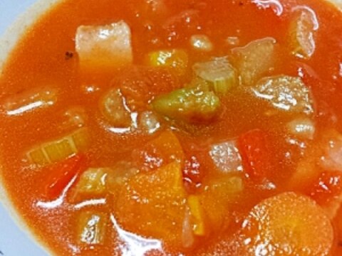 野菜いっぱい★トマトベースの贅沢スープ